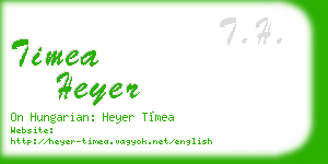 timea heyer business card